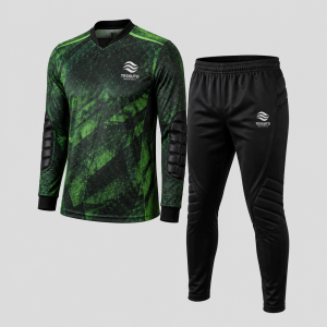 Elite Tessuto Men's Goalkeeper Uniform Set - Green/Black