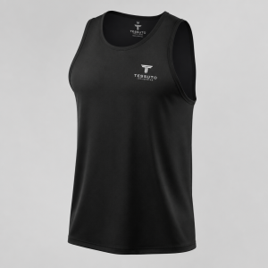 Elite Tessuto Men's Performance Tank Top - Black