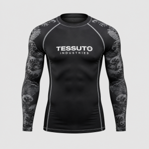 Elite Tessuto Men's Long Sleeve Compression Rash Guard
