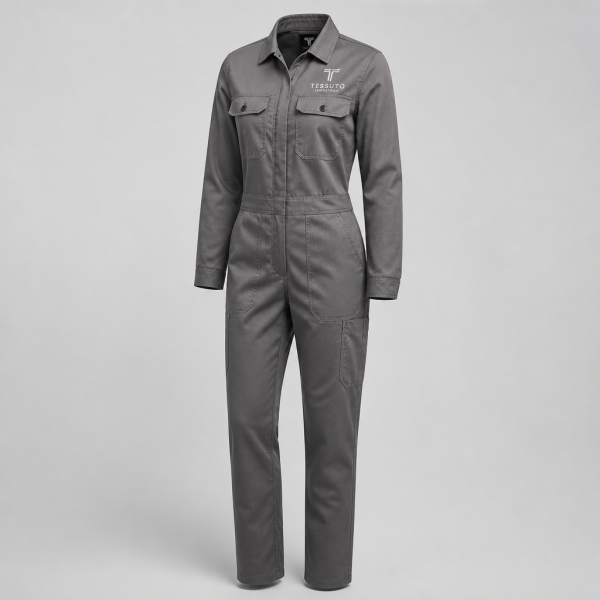 Elite Tessuto Women's Utility Boiler Suit - Slate Grey