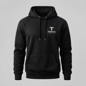 Elite Tessuto Men's Classic Pullover Hoodie - Black