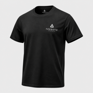 Elite Tessuto Men's Classic Crewneck T-Shirt - Black