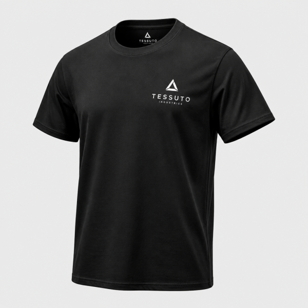 Elite Tessuto Men's Classic Crewneck T-Shirt - Black
