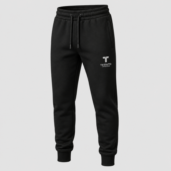 Elite Tessuto Men's Classic Fleece Joggers - Black