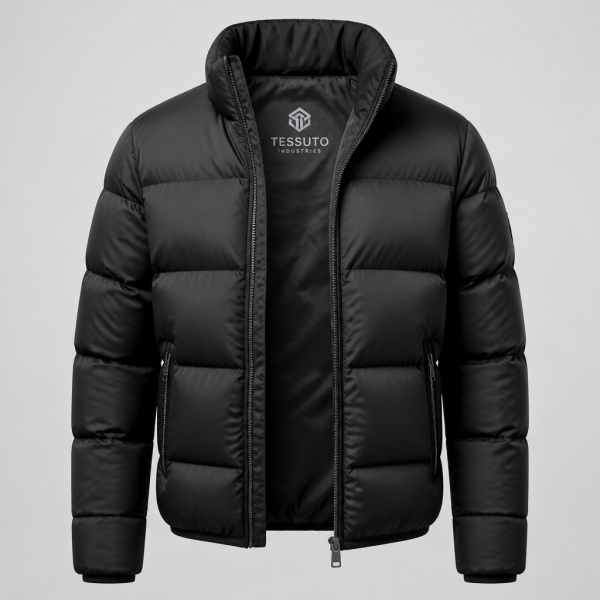 Elite Tessuto Men's Apex Insulated Puffer Jacket - Midnight Black