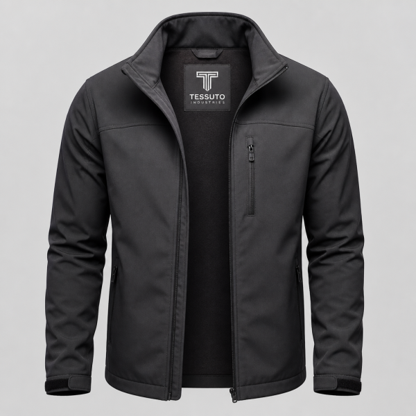 Elite Tessuto Men's Tactical Softshell Performance Jacket - Carbon Black