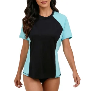 Custom Women's Short Sleeve Swim Rash Guard