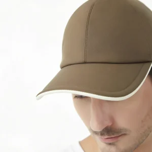 Custom Unisex Brown Embroidered Cotton Baseball Cap