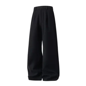 Custom Men's Pleated Fleece Trousers