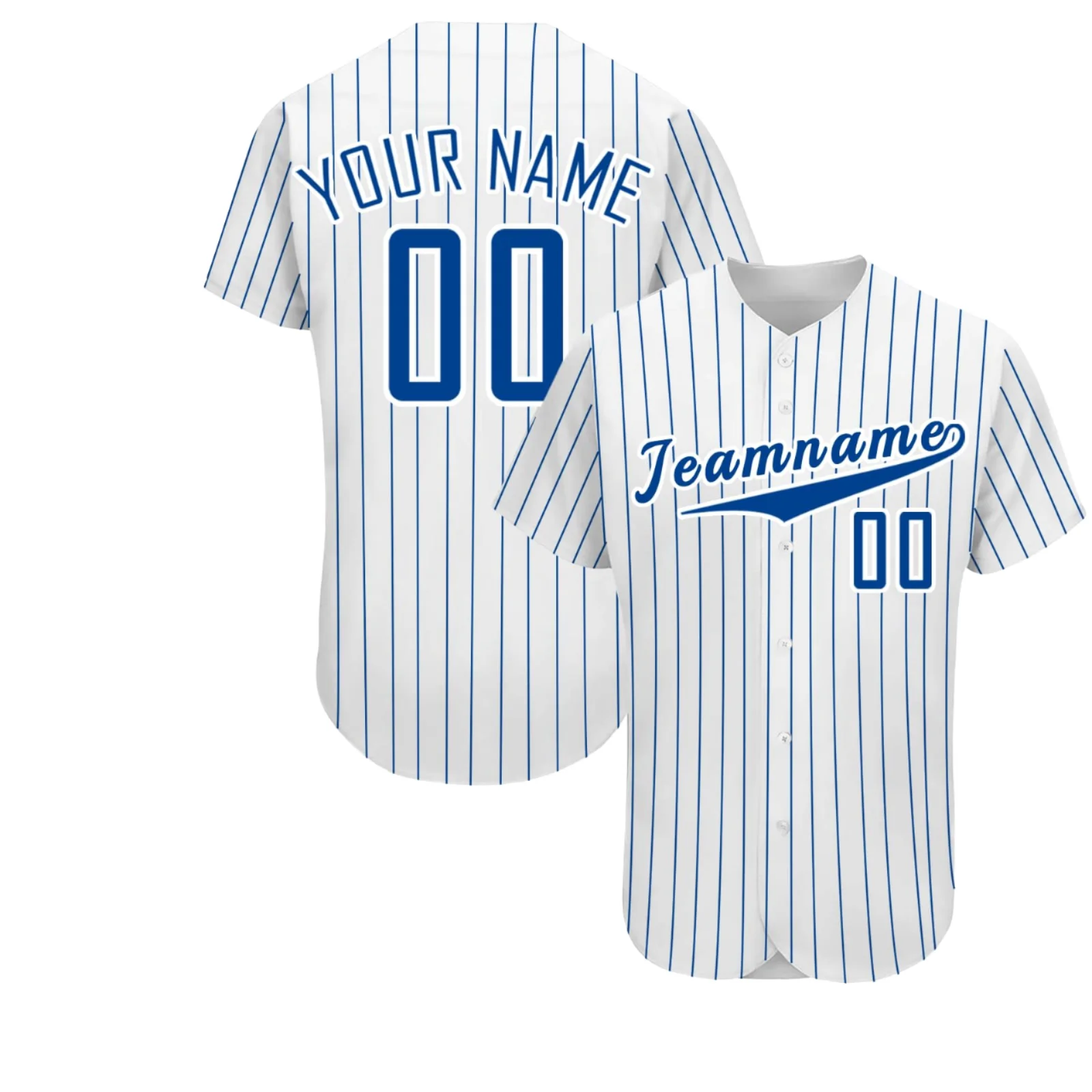 Custom Striped Baseball Jersey