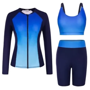 Custom Women's Long Sleeve Swim Rash Guard Set