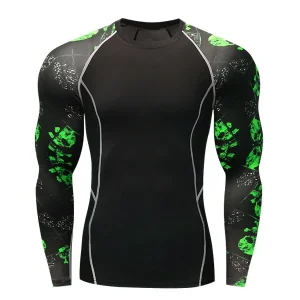 Custom Unisex Polyester Long Sleeve Rash Guard