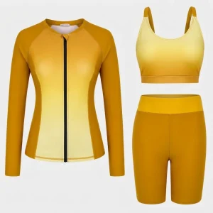 Custom Women's Long Sleeve Swim Rash Guard Set