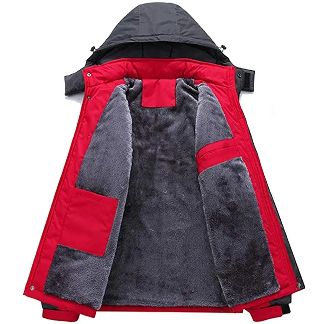 Custom Men's Fleece Ski Jacket - Image 2