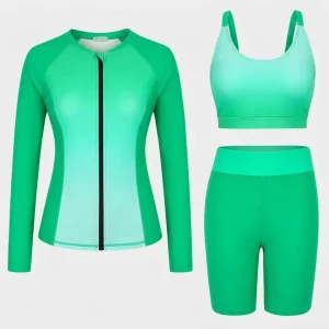 Custom Women's Long Sleeve Swim Rash Guard Set