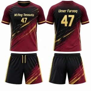 Custom Men's Polyester Soccer Uniform Set