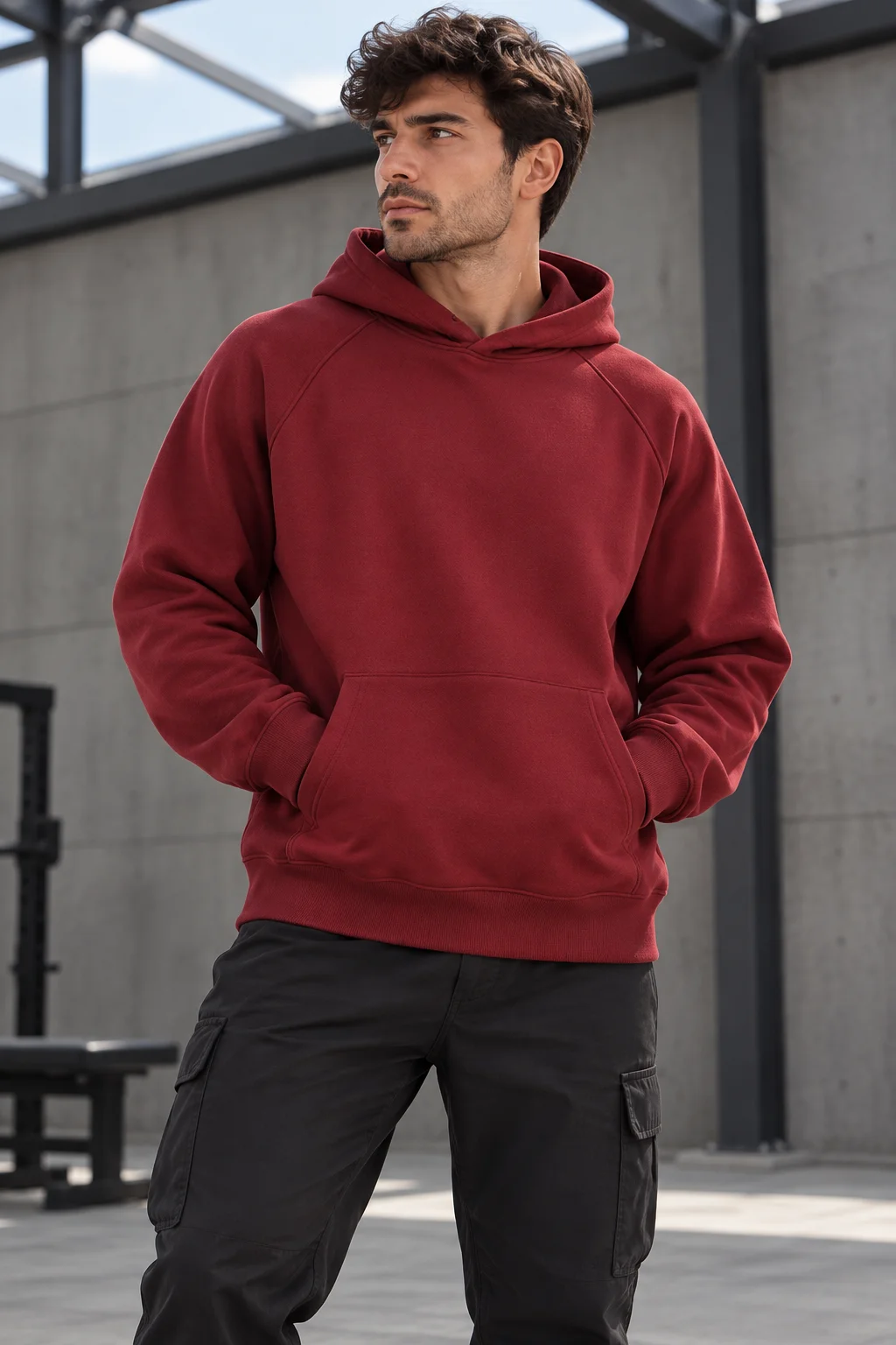 Custom Men's Oversized Fleece Hoodie - Image 2