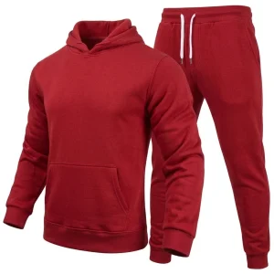 Custom Men's Embroidered Cotton Training Tracksuit
