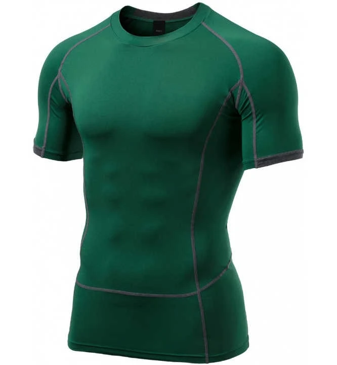 Custom Polyester Short Sleeve Swim Rash Guard - Image 2