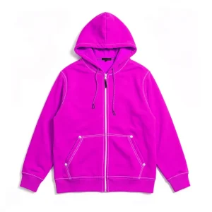 Custom Unisex Oversized Fleece Zip Hoodie