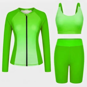 Custom Women's Long Sleeve Swim Rash Guard Set