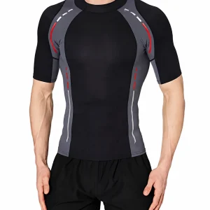 Custom Men's Short Sleeve Swim Rash Guard