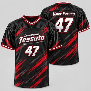 Custom Men's Black Rugby Jersey