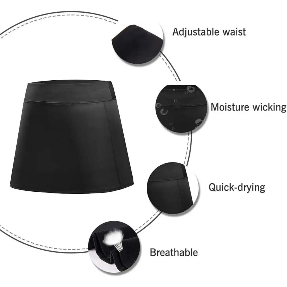 Custom Women's Black Tennis Skirt - Image 3