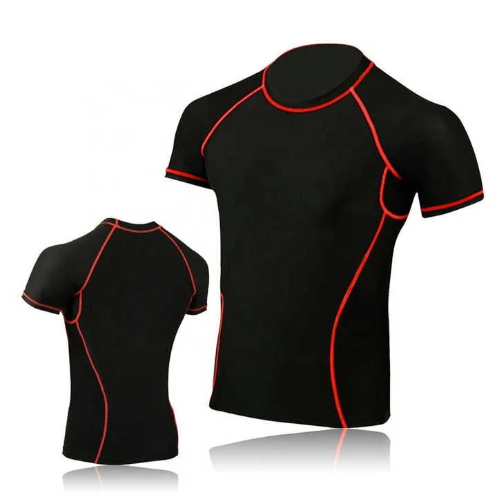 Custom Polyester Short Sleeve Swim Rash Guard - Image 3
