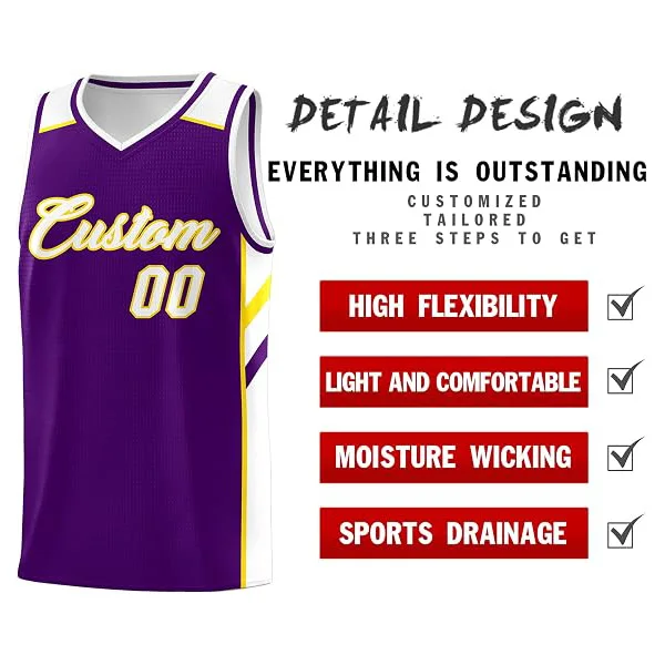 Custom White Basketball Uniform Set - Image 2