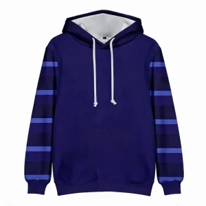 Custom Men's Striped Fleece Hoodie
