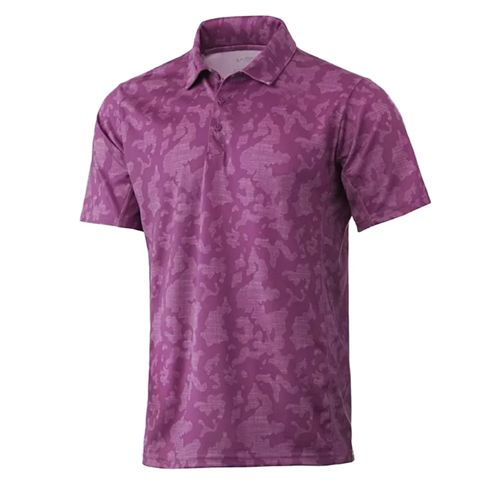 Custom Men's Camo Print Polo Shirt