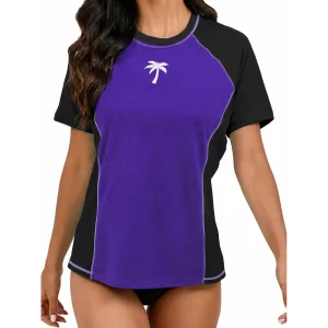 Custom Women's Short Sleeve Swim Rash Guard