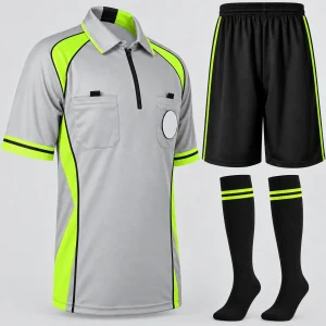 Custom Grey Referee Uniform Set