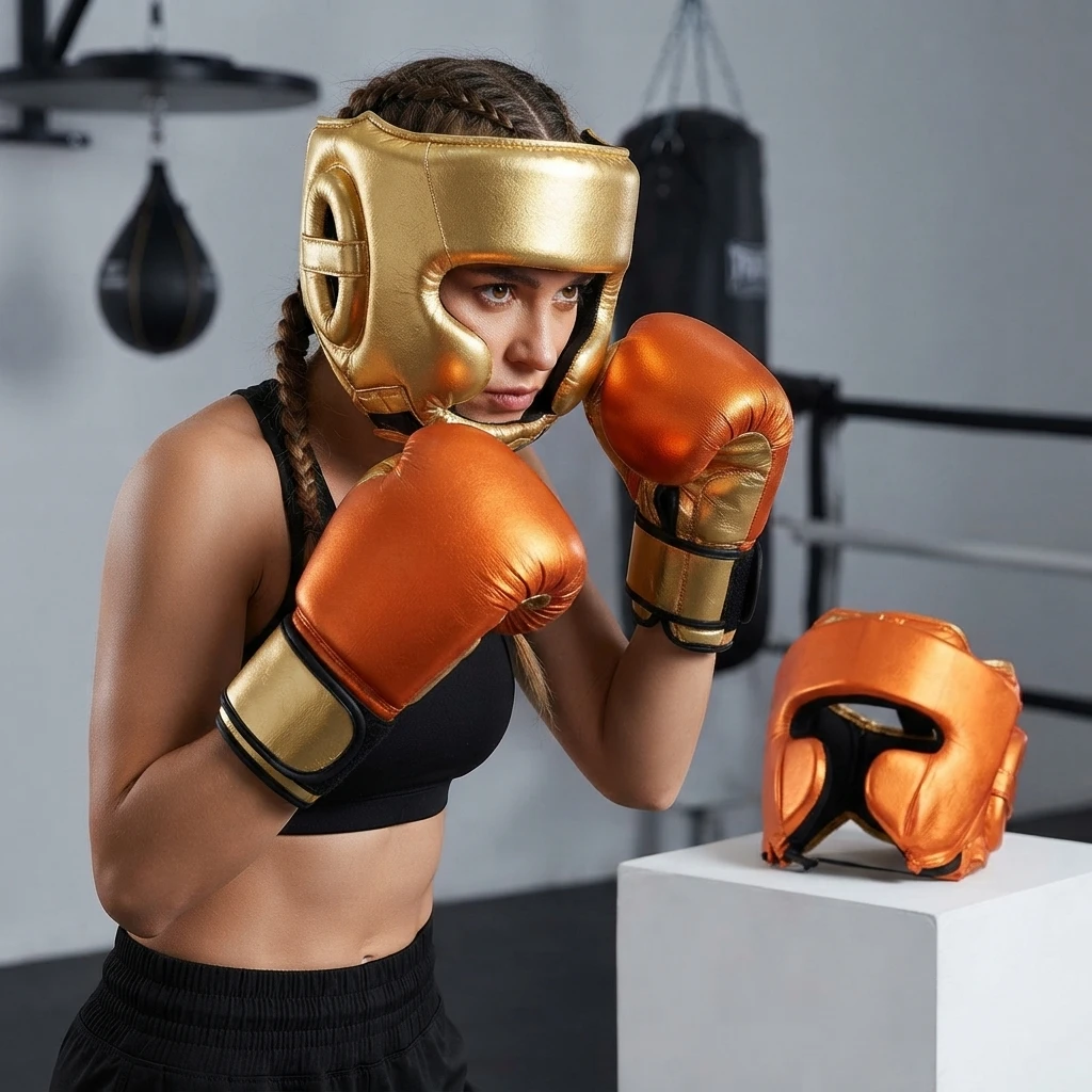 Custom Leather Boxing Gloves - Image 3