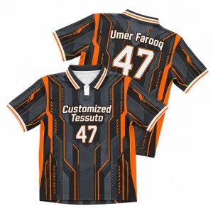 Custom Men's Orange Soccer Jersey