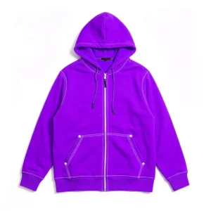 Custom Oversized Cotton Zip Hoodie
