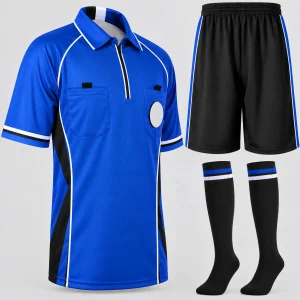 Custom Royal Blue Referee Uniform Set