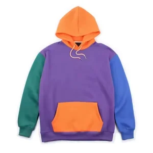 Custom Unisex Oversized Color Block Fleece Hoodie