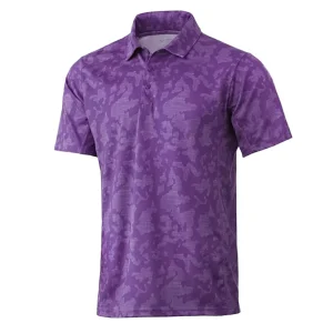 Custom Men's Camo Print Polo Shirt