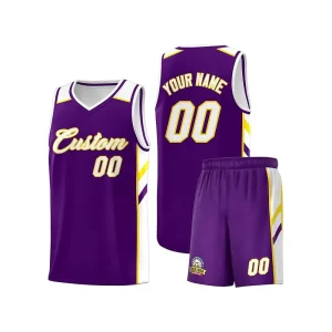 Custom White Basketball Uniform Set