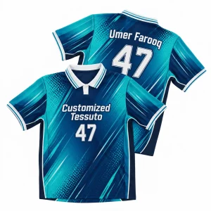 Custom Men's Teal Soccer Jersey