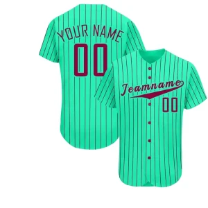 Custom Striped Baseball Jersey