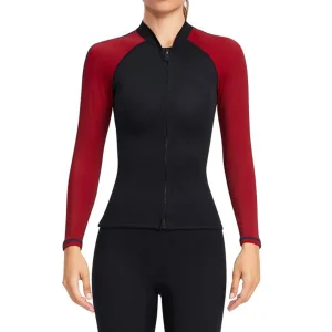 Custom Women's Black Color Block Wetsuit