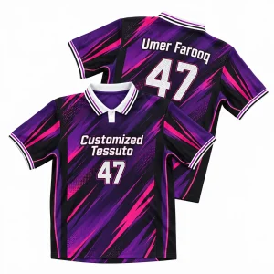 Custom Men's Purple Soccer Jersey