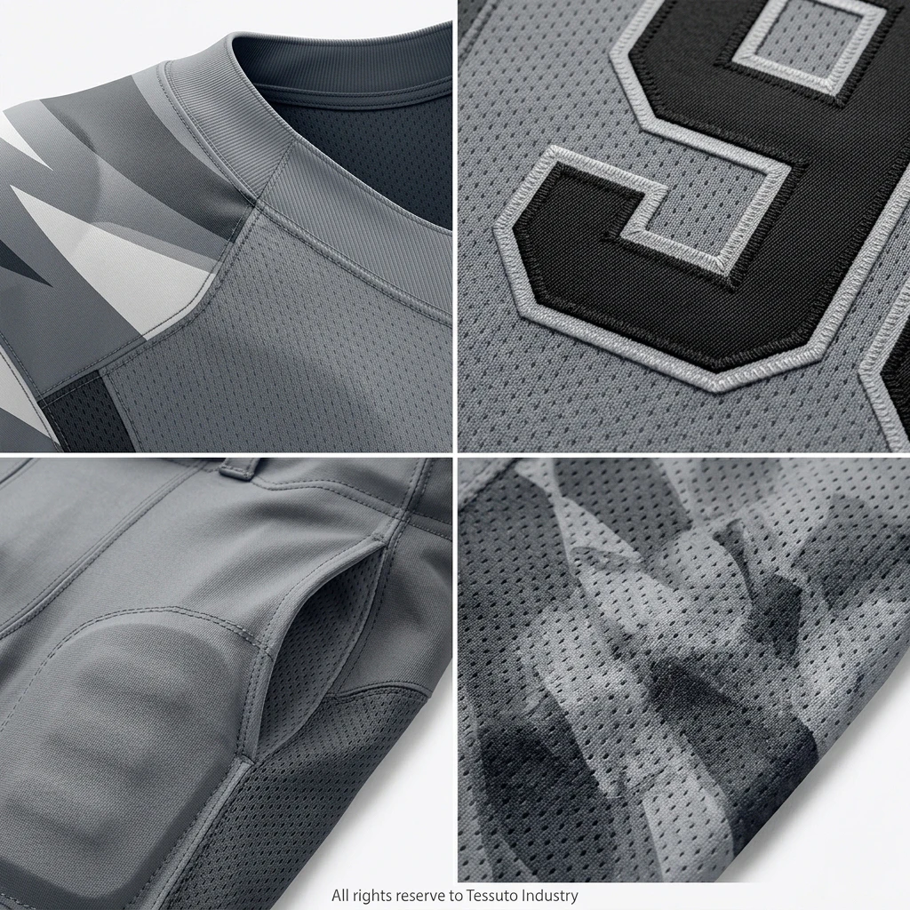 Custom Polyester American Football Jersey - Image 2