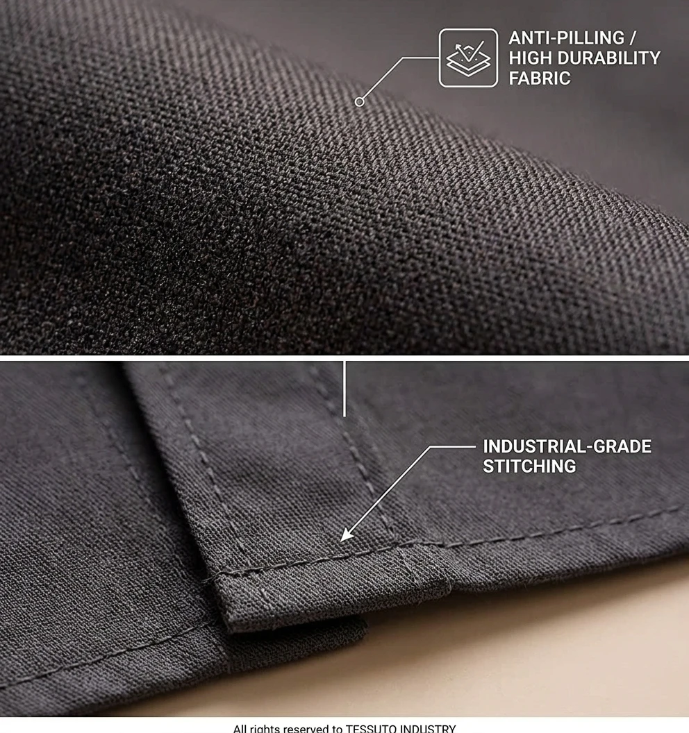 Custom Men's Embroidered Cotton Work Shirt - Image 3