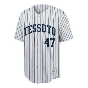 Custom Striped Polyester Baseball Jersey