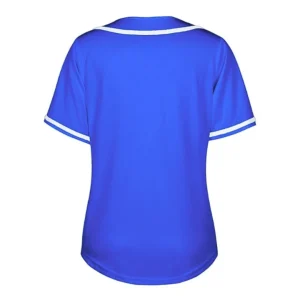 Custom Unisex Blue Polyester Soccer Jersey