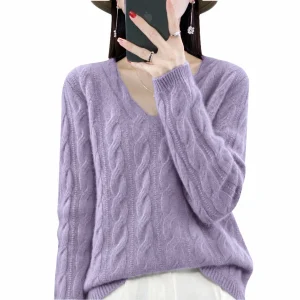 Custom Women's Cable Knit Sweater